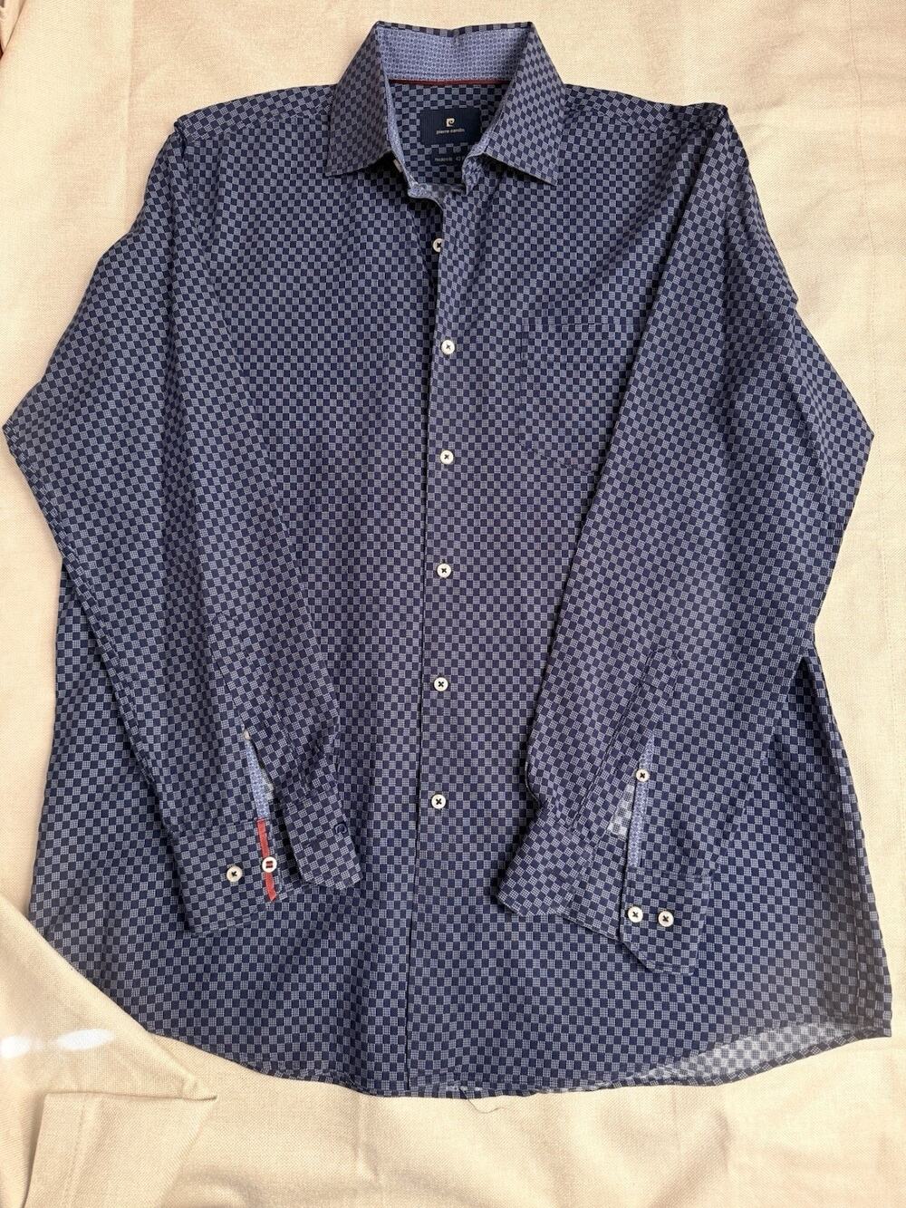 Pierre Cardin Men's Long Sleeve Shirt Size XL Button Up.